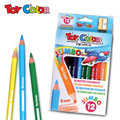 Lápis de Cor Jumbo Toy Color 12 Cores + Afia