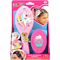FunLockets - Escova de Cabelo, Espelho e Aplicador de Brilhos