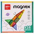 Jogo de Construção Magnético Apli Magnex 16 Peças