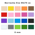 Borracha Eva 50x70 cm c/ 2 mm