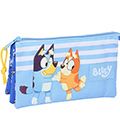 Estojo Escolar Safta Bluey Let's Play c/ 3 Fechos Estojo Escolar Safta Bluey Let's Play c/ 3 Fechos