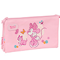 Estojo Escolar Safta Minnie Mouse Baby c/ 3 Fechos