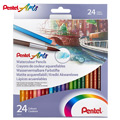 Lápis de Cor Aguarelável Pentel Arts 24 Cores