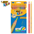 Lápis de Cor Bic Kids Tropicolors 2 c/ 12 Cores