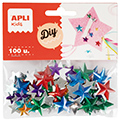 Pedras Acrílicas em Forma de Estrelas Apli 100 Pcs