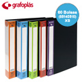 Portfólio A4 com 60 Bolsas Grafoplás XS