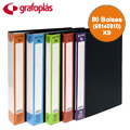 Portfólio A4 com 80 Bolsas Grafoplás XS