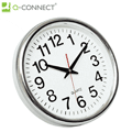 Relógio de Parede Q-Connect 35 cm c/ Aro Cromado