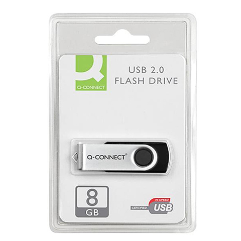 Pen USB 2.0 Flash Drive Q-Connect 4 GB - Clique na imagem para fechar