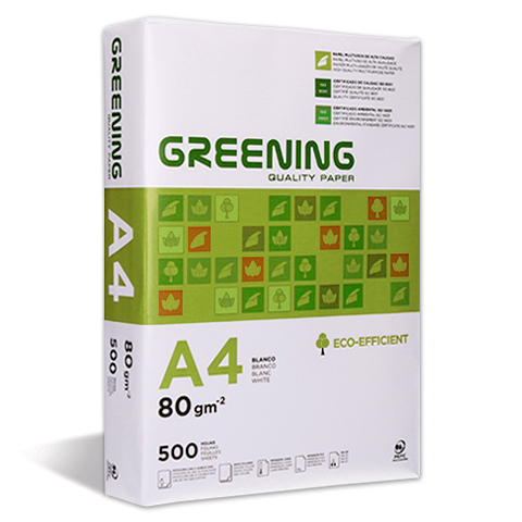 Papel de Cópia A4 80g Greening 500 Fls - Clique na imagem para fechar