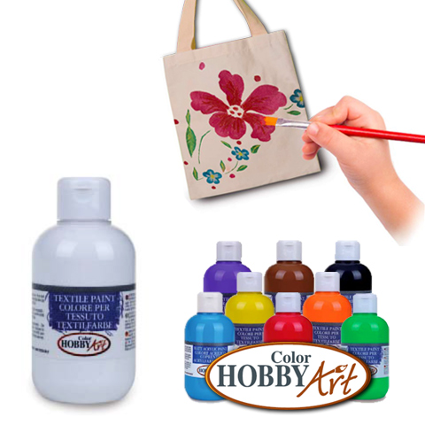 Tinta para Tecido Color Hobby Art 250 ml - Branco - Clique na imagem para fechar