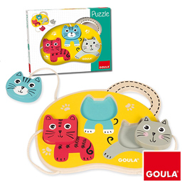 Puzzle 3 Gatos Goula 53460