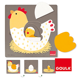 Puzzle 3 Niveles Gallina Goula 53027