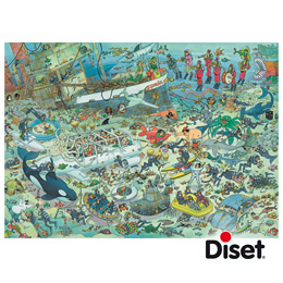Puzzle Comic Diset 1000 Pcs - Diversão no Fundo do Mar
