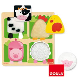 Puzzle Animais Quinta c/ Tecido Goula 53011