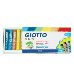 Giotto Maxi oil crayons 12 Colors