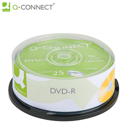 DVD-R Q-Connect 4,7GB 16X Torre 25 Uds