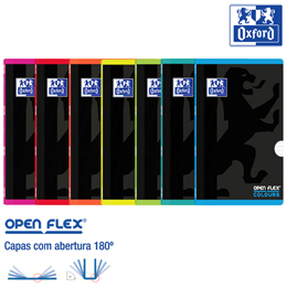 Caderno Agrafado A4 Oxford OpenFlex 48Fls 90g Bandas Coloridas