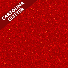 Cartolina com Glitter 50x65 Vermelho