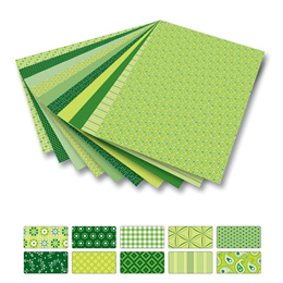Cartolina com Motivos 50x70 Folia 270g Verde Pack 10 Fls