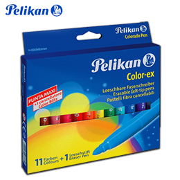 Marcadores de Feltro Apagáveis Pelikan Color-Ex 11 Cores
