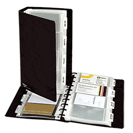 Porta-Cartões de Visita Recarregável HFP FlexZip p/ 360 Cartões