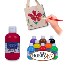 Tinta para Tecido Color Hobby Art 250 ml - Vermelho Carmim